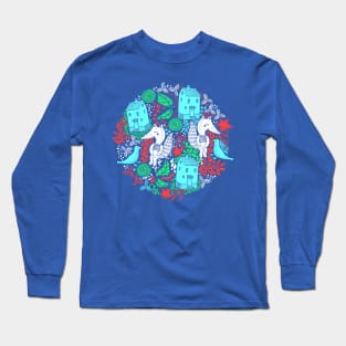 Christmas Foxes Long Sleeve T-Shirt